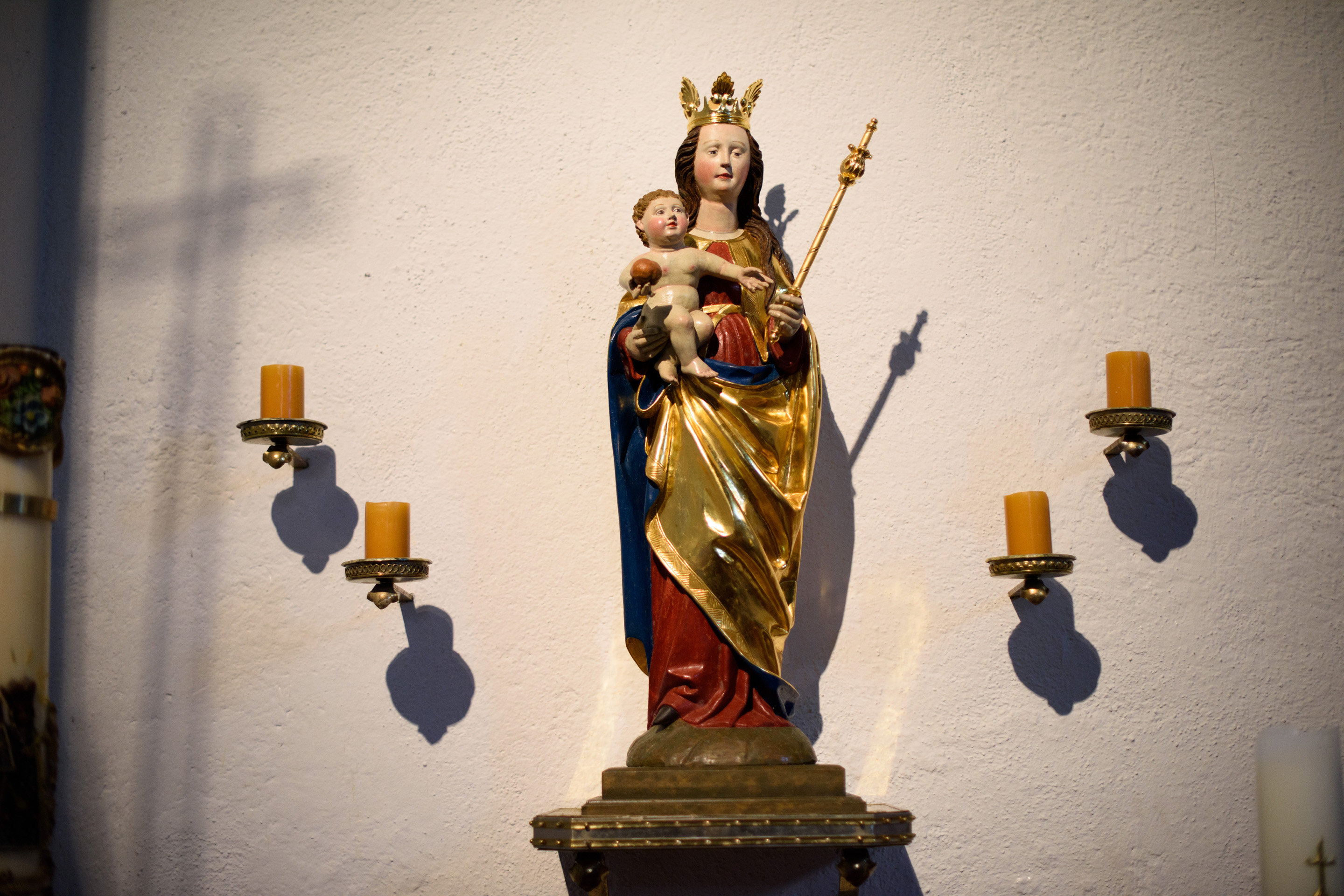 St. Peter und Paul Spätgotische Marienfigur
